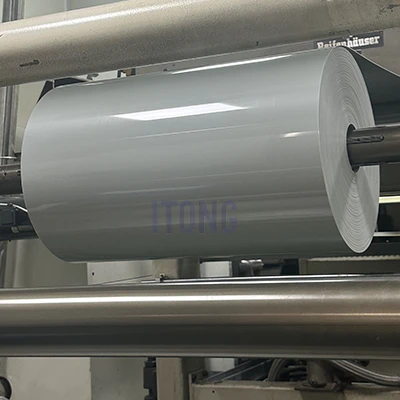 Gray PE Single-sided Laminated Plastic Sheet Roll